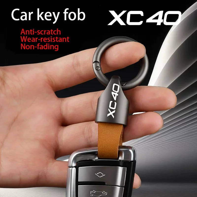 

Car key ring metal ring key chain pendant for Volvo XC40 Car Accessories