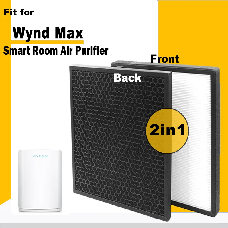 Replacement Hepa Combined Activated Carbon Filter for Wynd Max - Smart Room Air Purifier