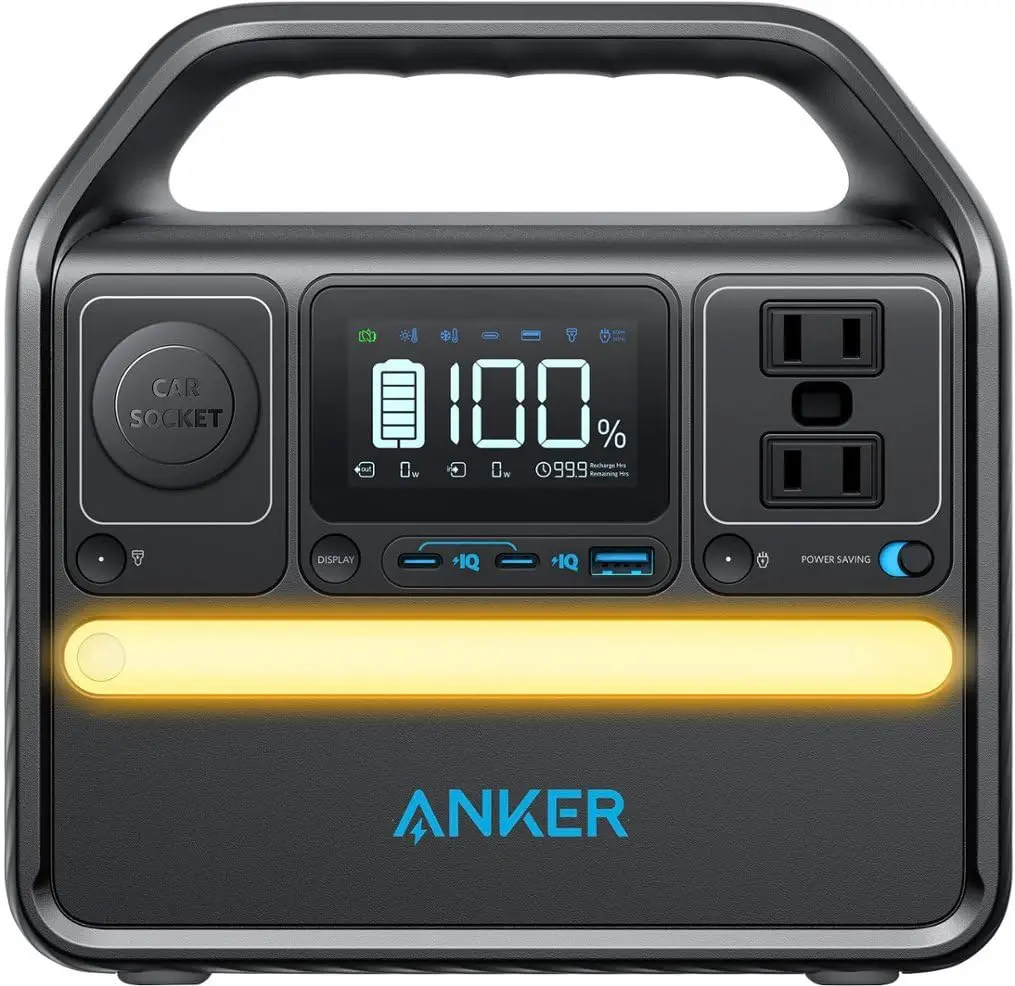 522 Portable Power Station, 299Wh Solar Generator (Solar Panel Optional), LiFePO4 Battery Pack, 300W (Peak 600W)
