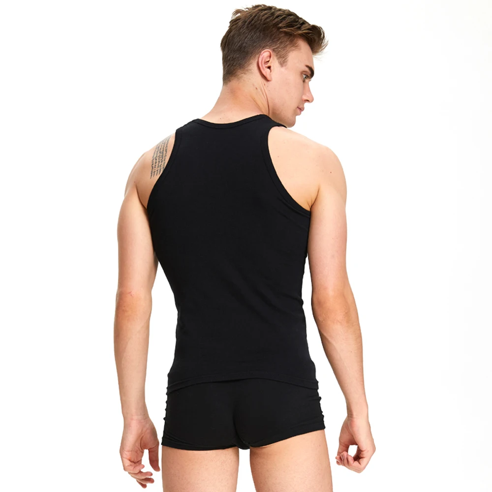 Udoarts Men's 3 Pack Modal Undershirts Crew Neck Tank Tops