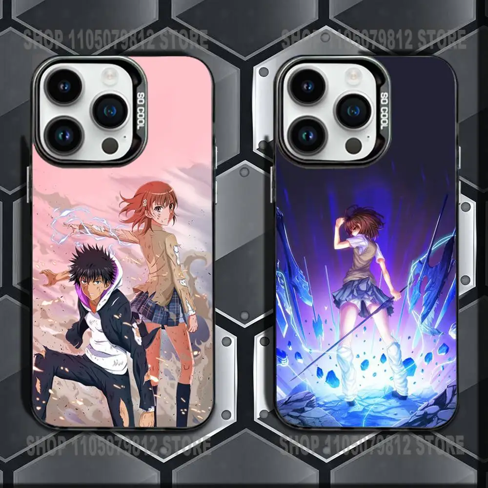 

A Certain Scientific Railgun Phone Case For iPhone XR,17,16,15,14,13,12,11,Mini,Pro,E,MAX Black Candy Matte Shockproof Cover