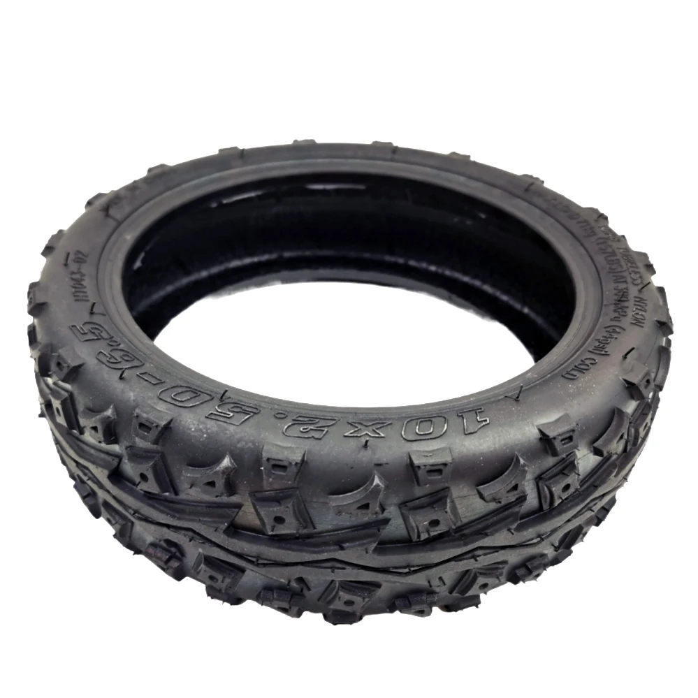 Off-Road Vacuum Tire for Electric Scooter, Kick Scooter, Tubeless Tyre, Wheel Accessories, 10 Inch, 10x2.50-6.5