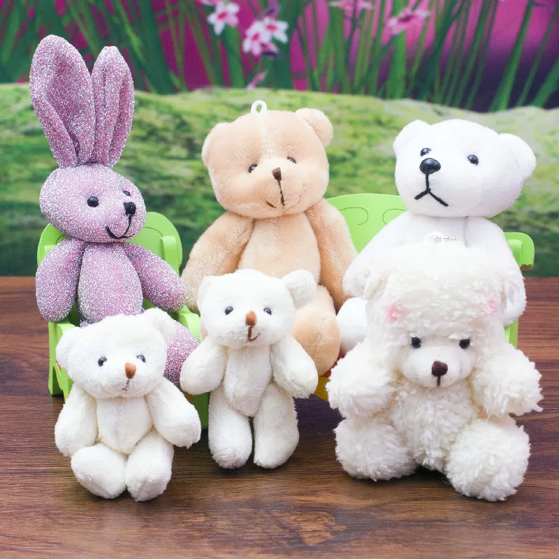 60pcs/lot Wholesale Keychain Bag Pendant Teddy Rabbit Curl Factory Direct Plush Toy ,Deposit First to Get Discount much,