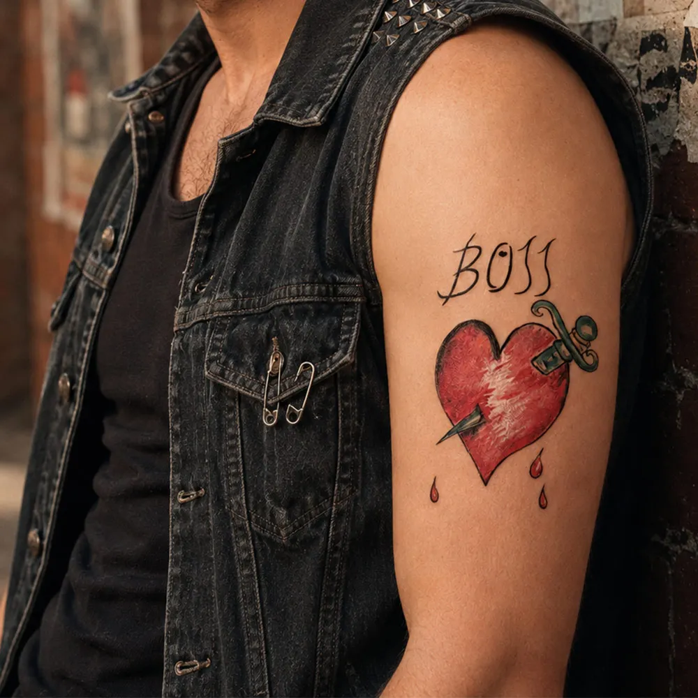 Fancy Dress Dr. Ford Temporary Tattoo Sticker Cosplay For Men Movie Rocky Horror Picture Show Prop Halloween Man Accessories