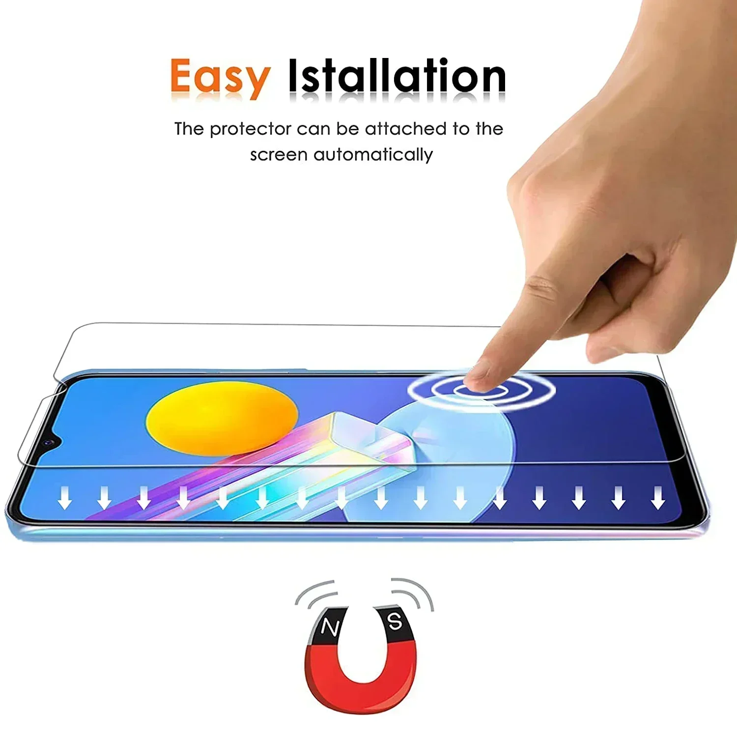 ฟิล์มกระจกนิรภัย2/4ชิ้นสำหรับฟิล์มกระจกป้องกันหน้าจอ Y22s Y22 VIVO