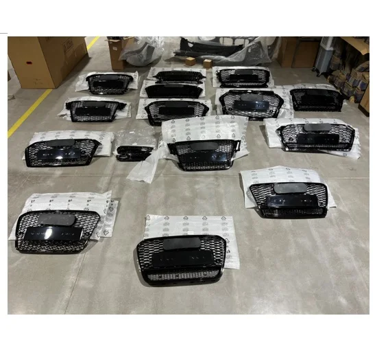 XLstyling RS1 RS2 RS3 RS4 RS5 RS6 RS7 front bumper grille grill for for au di A1 A2 A3 A4 A5 A6 A7 honeycomb high quality