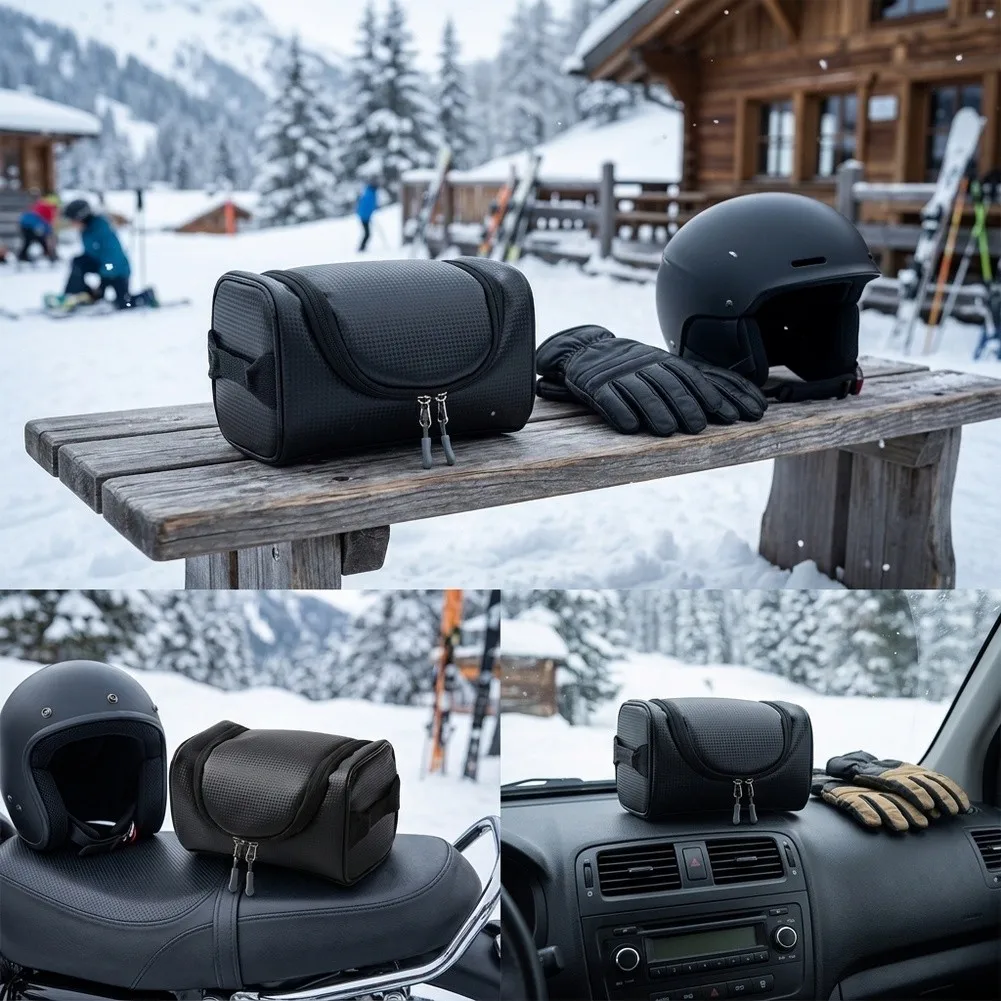 Waterproof Ski Eyewear Storage Bag with Compact Dimensions and Padding for Maximum Lens Safety During Transport