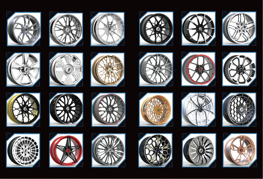 Zhenlun Two Colors Coating White Rims Aluminium Alloy Forged Wheels for 5*130 R17 Inch 5*114.3 For Racing Car