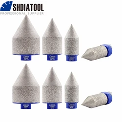 SHDIATOOL Diamond Vacuum Brazed Chamfering Milling Finger Shaping Grinding Bit 20/25/35/50mm Ceramic Tile Marble Granite M14 58