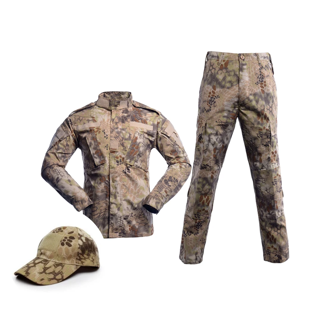 

Hunting Green Camouflage Gear Ribstop Men's Uiforms With Hat