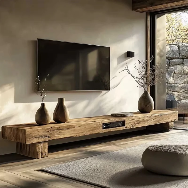 Storage Vertical Tv Stand Design Normal Narrow Wooden Minimalist Tv Cabinet Living Room Nordic Mueble Para Tele Furniture Home