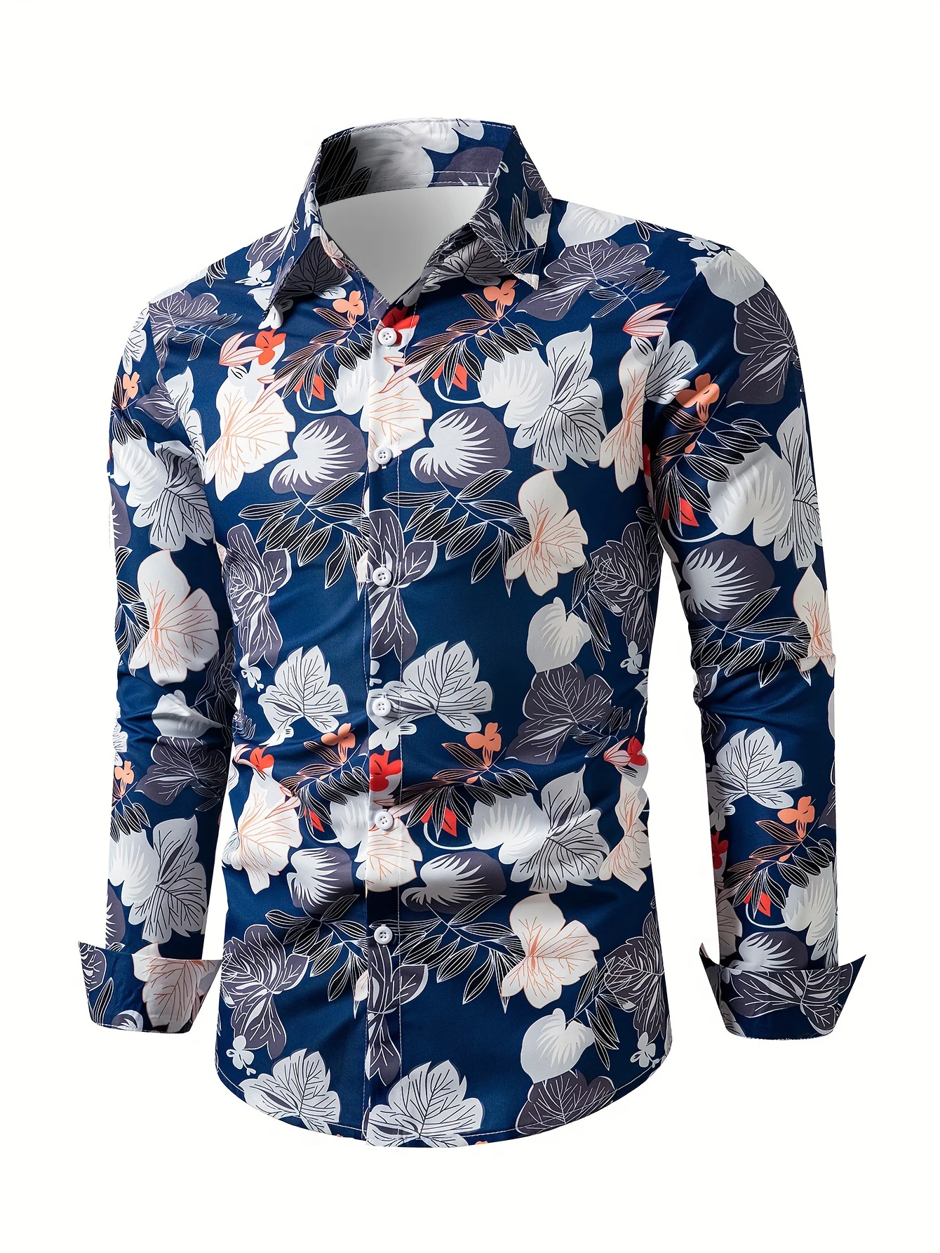 3D Print Butterfly Graphic Men's Shirt Fashion Simple Design Lapel Button Long Sleeve Shirts Loose Daily Casual Comforatble Tops