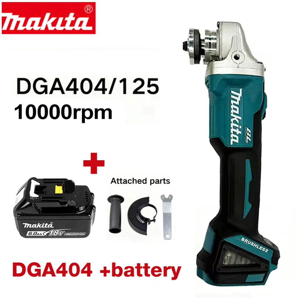 Makita DGA404 4-Gang Bürstenloser Winkelschleifer 125mm 18V LXT Kabelloses Schleifwerkzeug für Werkstatt- und Industriegebrauch
