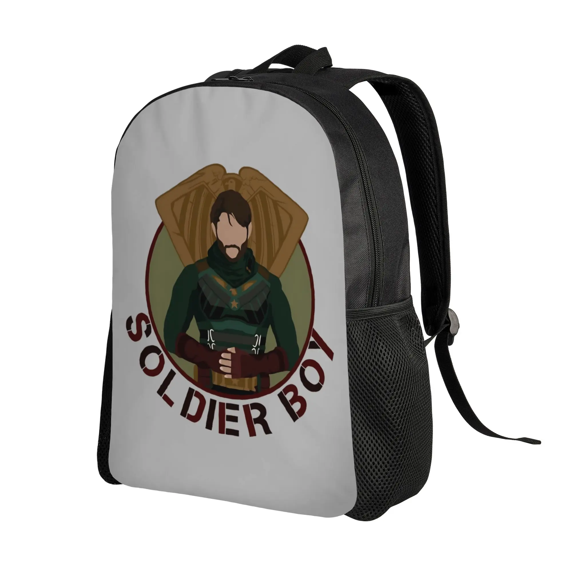 Back to school season Harajuku Design Jensen as Soldier Boy Shield Knapsack The Boys Ladies Knapsack Backpack