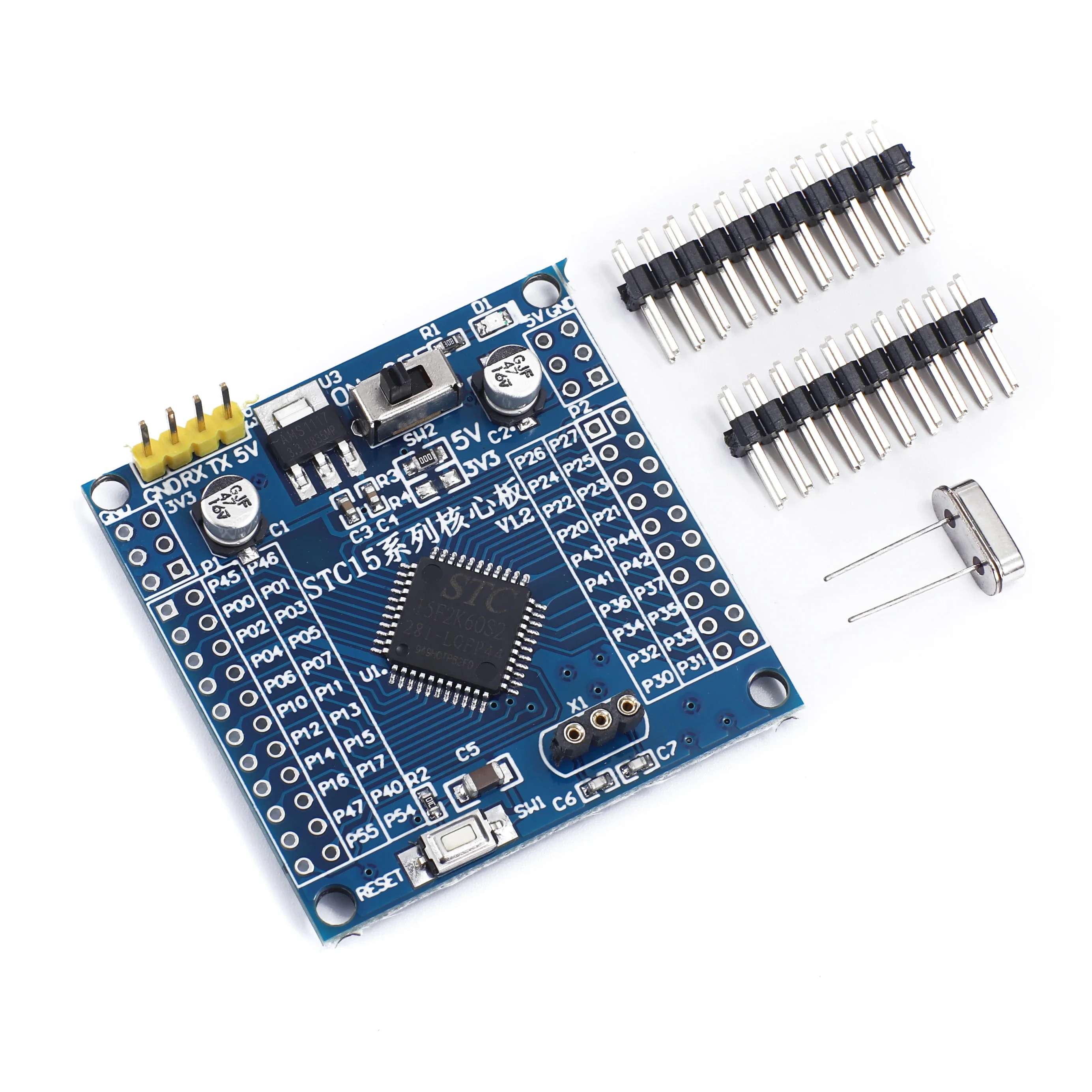 STC15F2K60S2 core Module 51 microcomputer system board on STC YS-60 development board