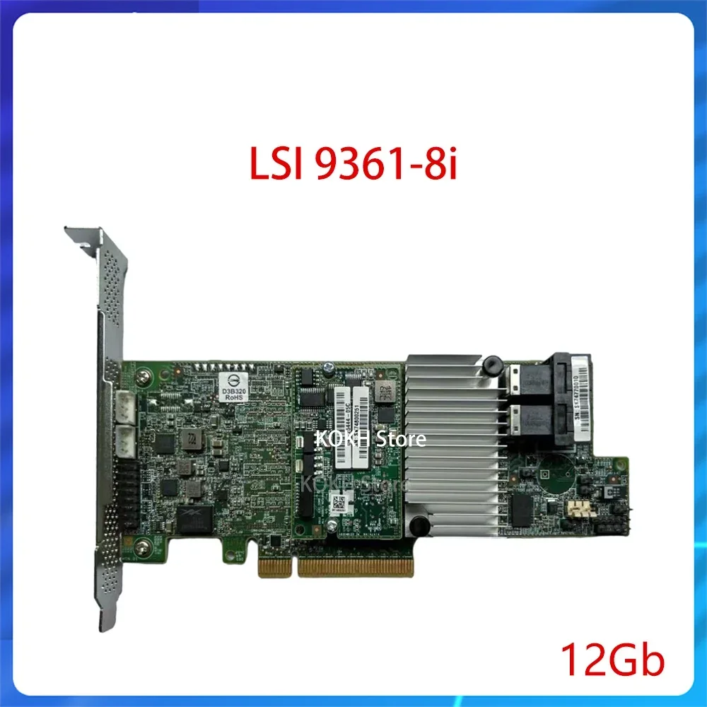 

For LSI 9361-8i 12Gb/s PCIe 3.0 RAID 1GB Cache MegaRAID SAS 1 GB Cache LSI00417 PCIE3.0 Controller Card RAID Disk Array Card