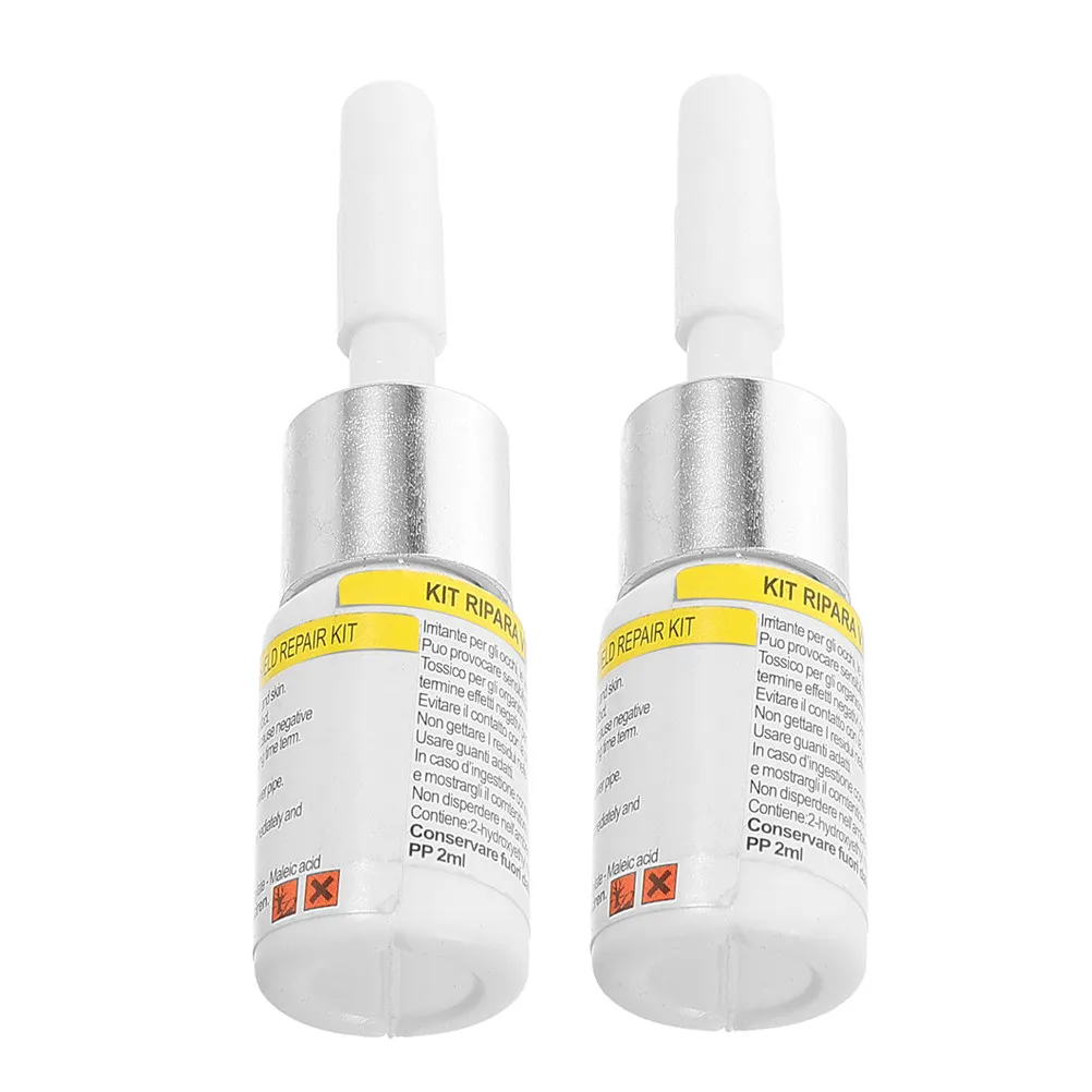 2Pcs Windshield Repair Kit Glass Repair Liquid for Cracks and Chips Car Windshield Scratch Remover Reusable High Transparency