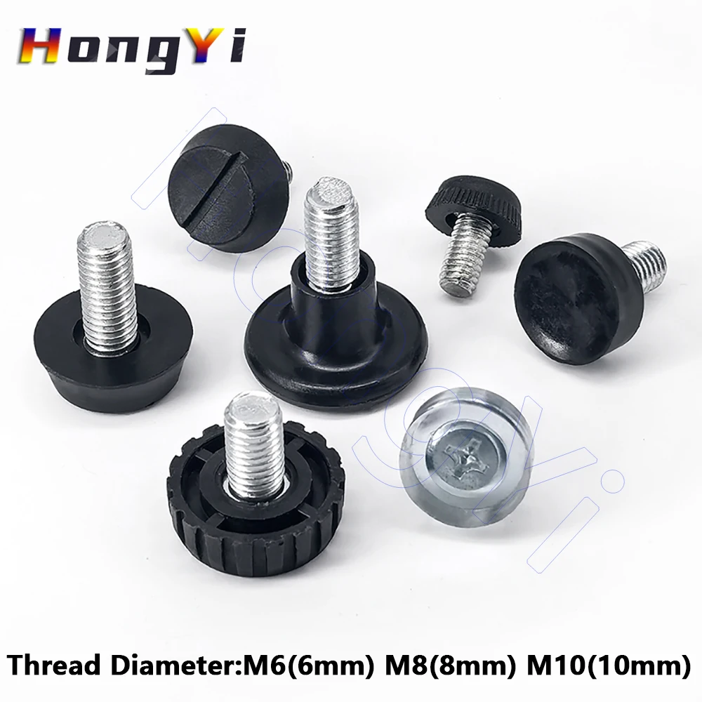 2/4Pcs Adjustable Furniture Leg Pad Table Leg Height Adjustment Screw-in Base Sofa Bed Cabinet Leveling Foot Anti-slip Pads