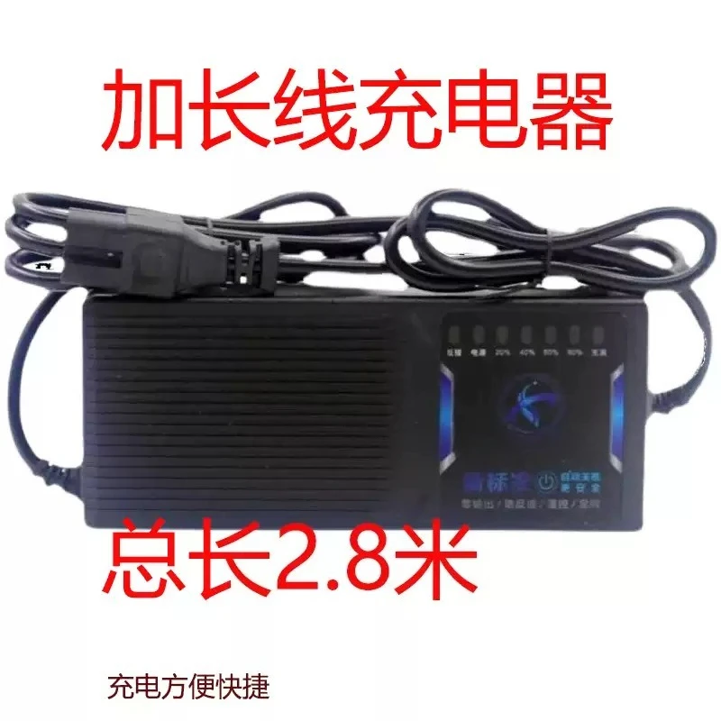Electric Bike Battery Charger Extended Cable Intelligent 48V 60V 72V High Power For 20A 23Ah Lead Acid Tricycle Accumulator