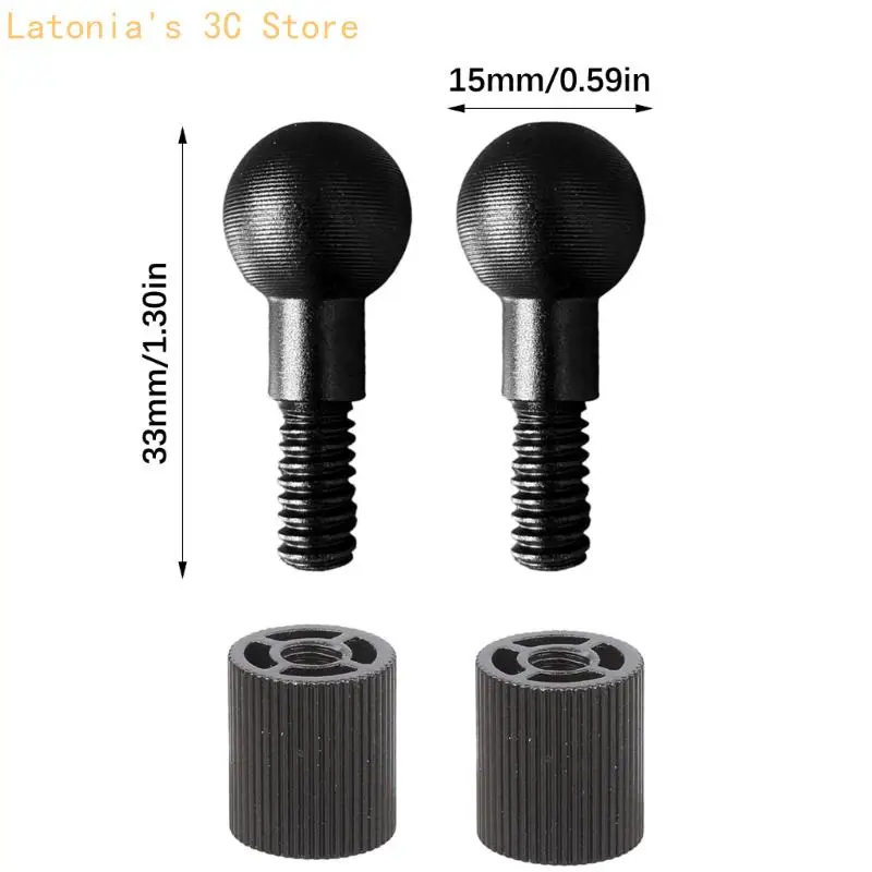 Aluminium 15mm Kugelkopf-Montageadapter 1/4 Gewindeschraube für Fotoausrüstung X3UB – Detail 6