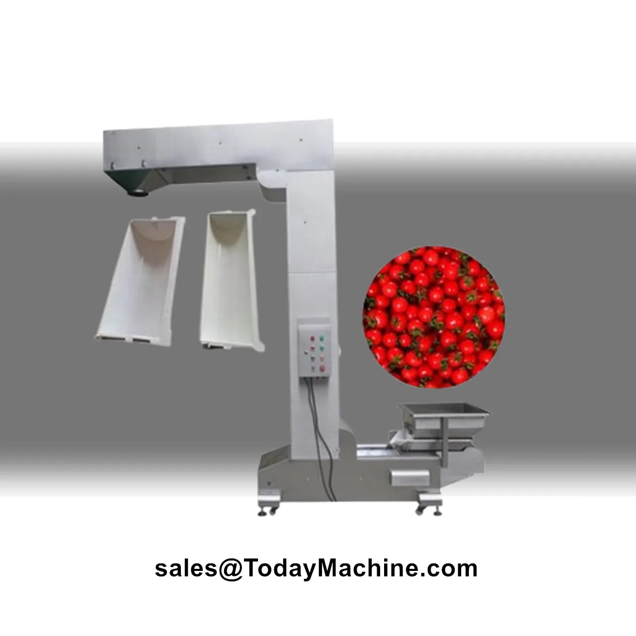 Z Type Inclined Bucket Elevator Customizable Grain Seeds Particles Conveying