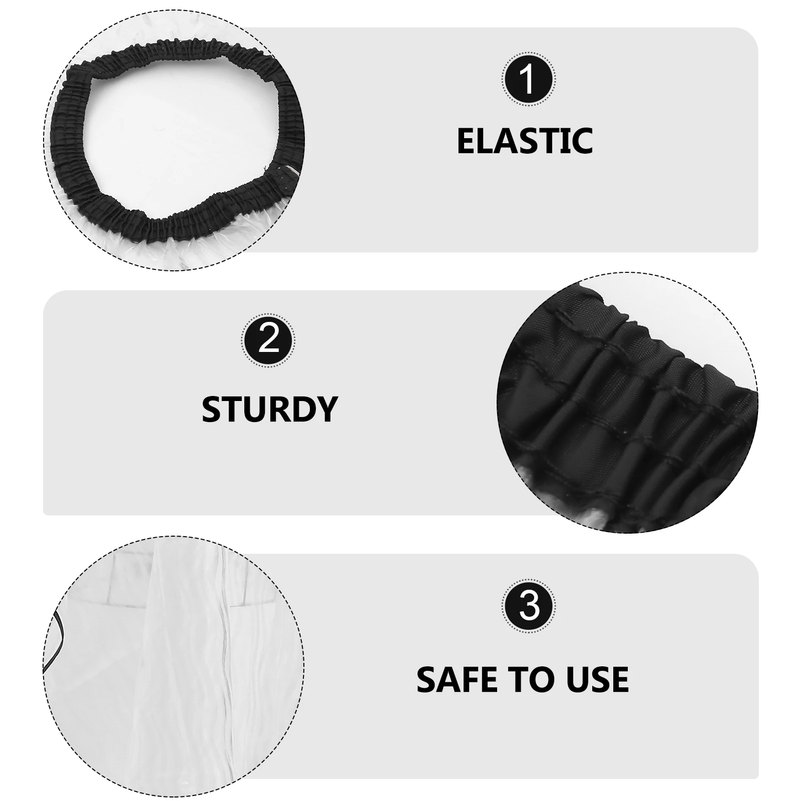 

Plastic EV Hairdressing Cape Lightweight Waterproof Salon Apron Adjustable Easy Clean White Short Hair Oil Treatment Work Hair