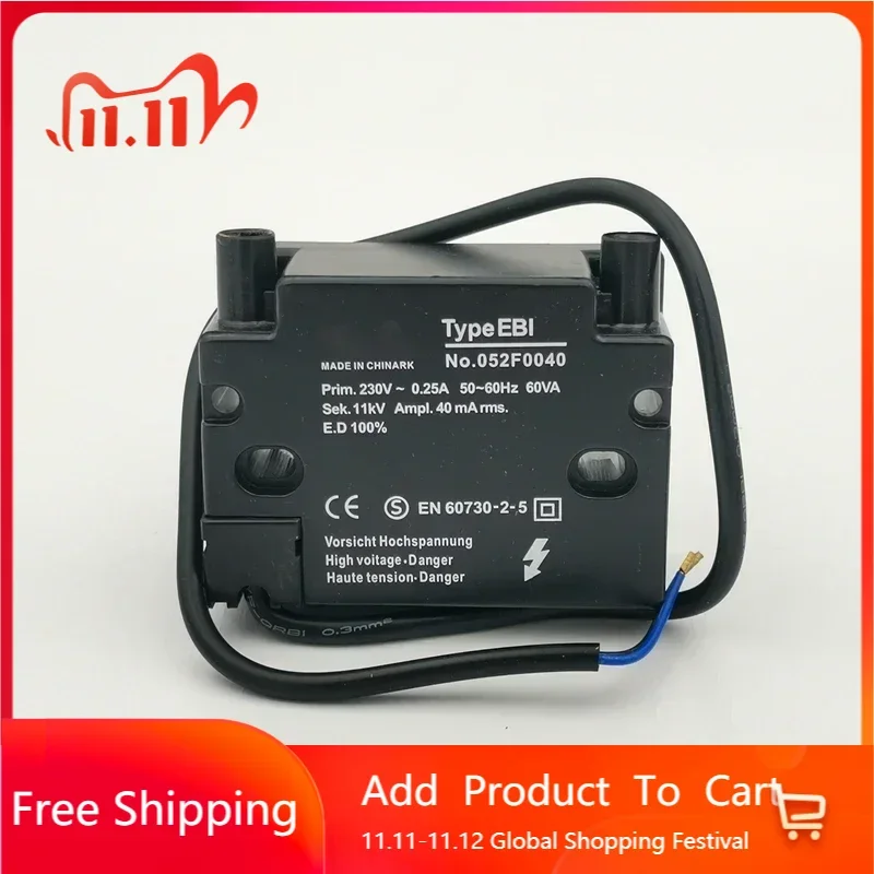 High Voltage Pulse Igniter Waste Oil Burner Flame Ignitor Gas Burner Accessories Ignition Coil 11KV/15KV Electronic Transformer