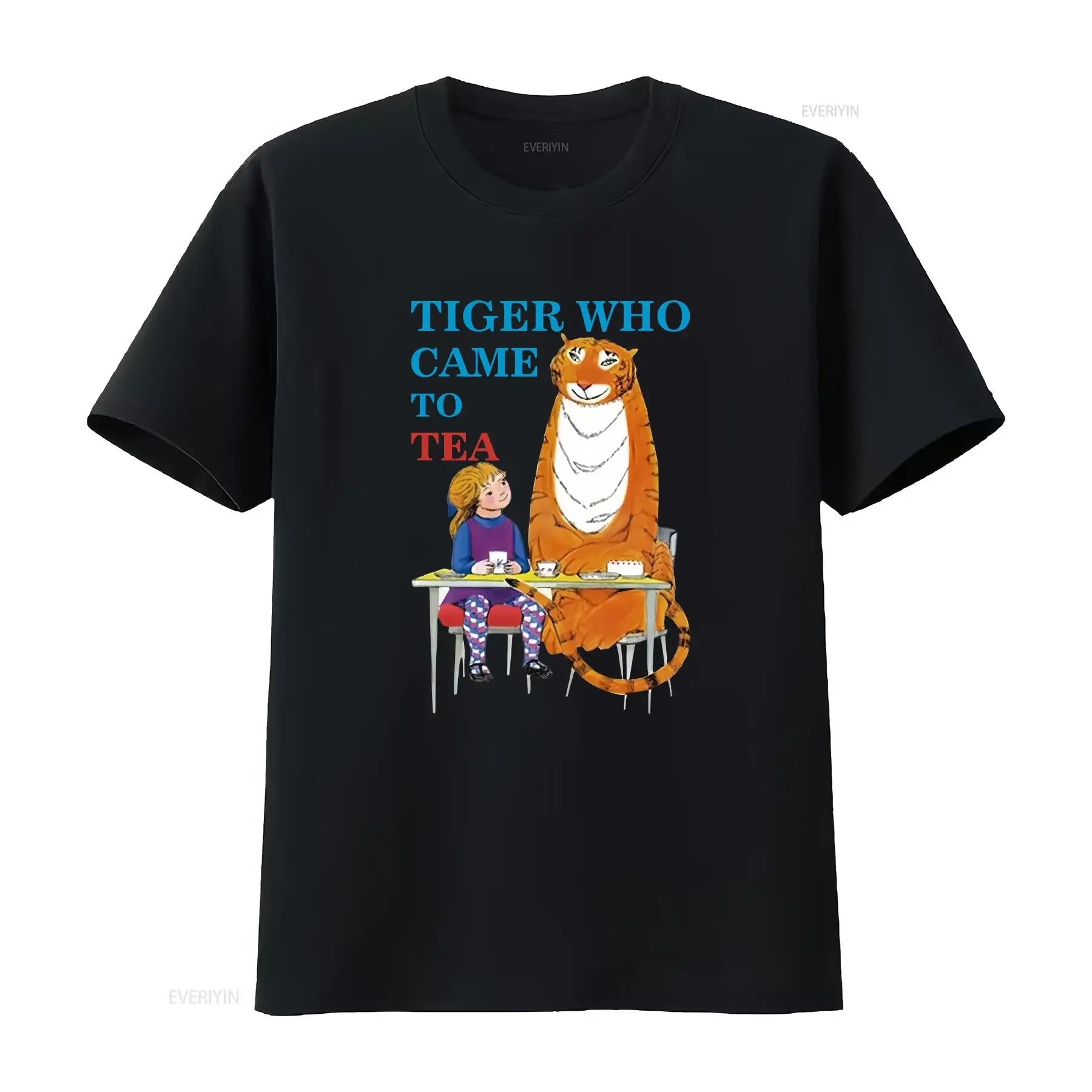 The Tiger Who Came to Tea T Shirt World Book Day Story Study Lover Top vintage Washed graphic Stretched Soft Breathable