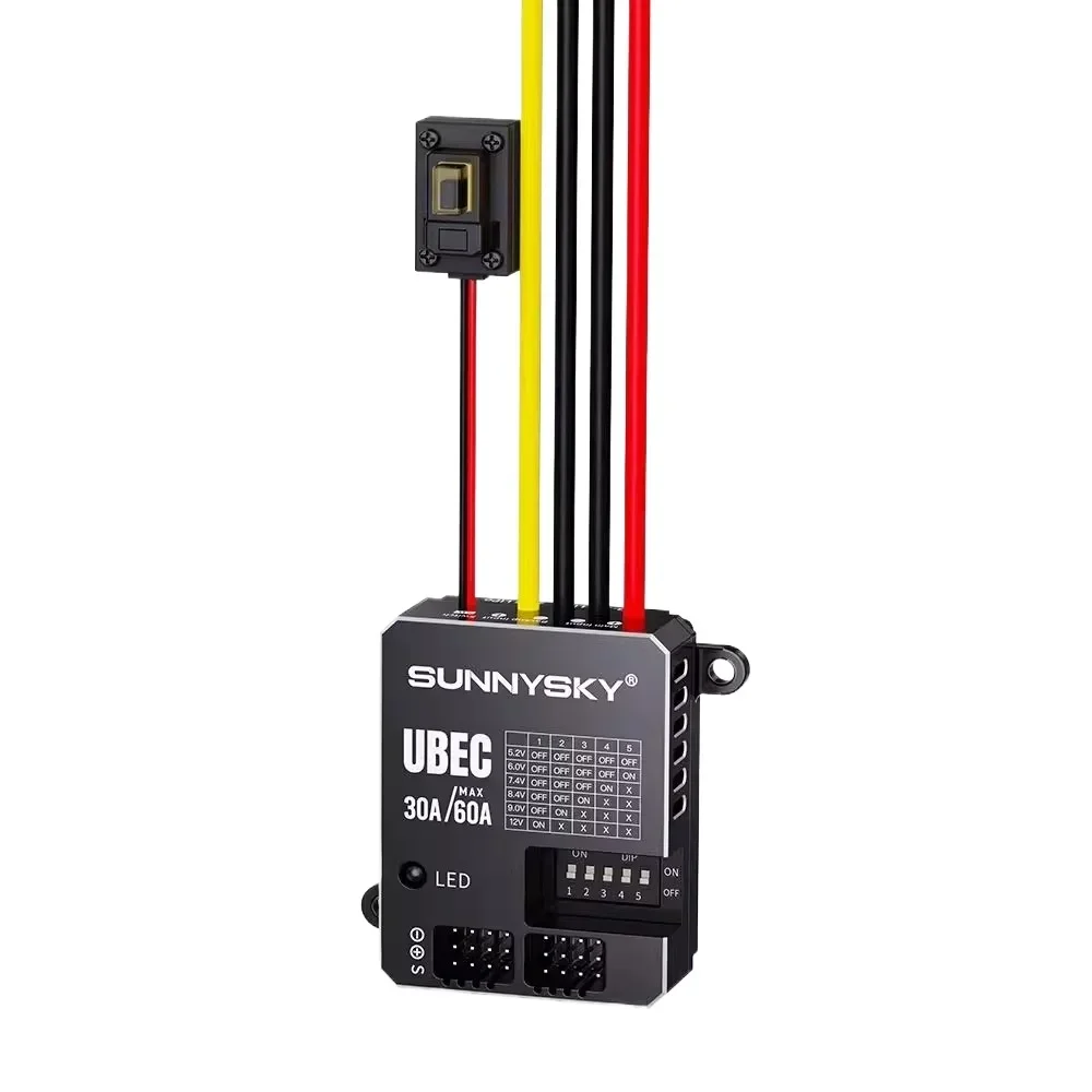 BoMaSSUNNYSKY 30A HV UBEC 3-18S 9-80V Input Adjustable 5.2/6/7.4/8.4/9/12V Output /8 Parallel Outputs/aluminum Case For RC Model