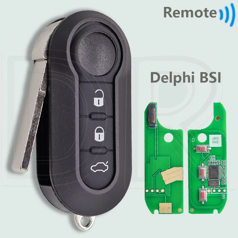 DR ID46 PCF7946 433 MHz Auto Afstandsbediening Sleutel Voor Fiat Delphi 500 Panda Punto Bravo Marelli 500L Ducato Peugeot Boxer Citroen Jumper VAN