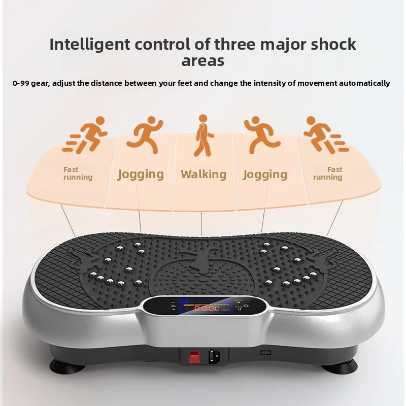 

Household Rhythmic Shaking Machine Fitness Lazy Sports Equipment Abdominal Reduction Vertical Vibration Plate