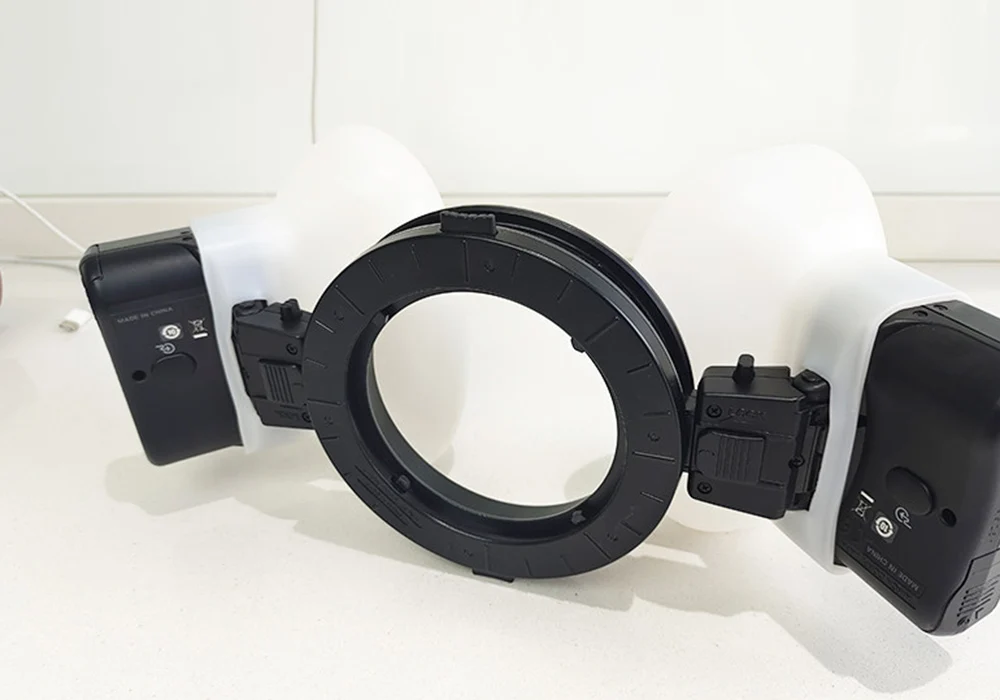 2 Stück DIY Silikon-Softbox Dental-Makro-Blitz-Diffusor Natürliches Licht für Nikon R1C1 Yongnuo YN24EX Godox MF12 Kamerazubehör – Detail 12