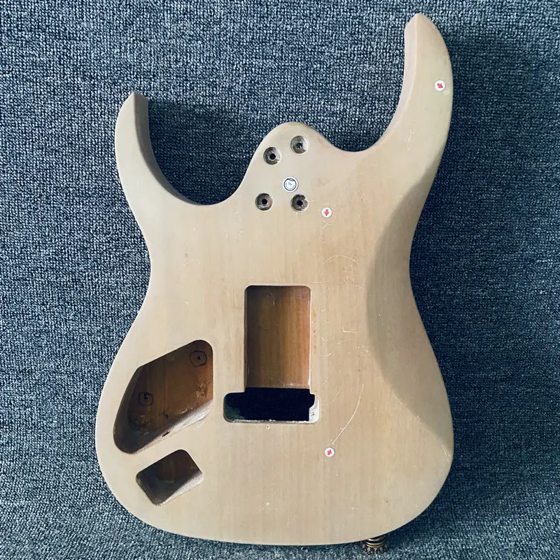 IB220  HSH Pickups Floyd Rose Electric Guitar Unfinished 6 String Guitar Body HSH Pickups in Solid Basswood for Replace