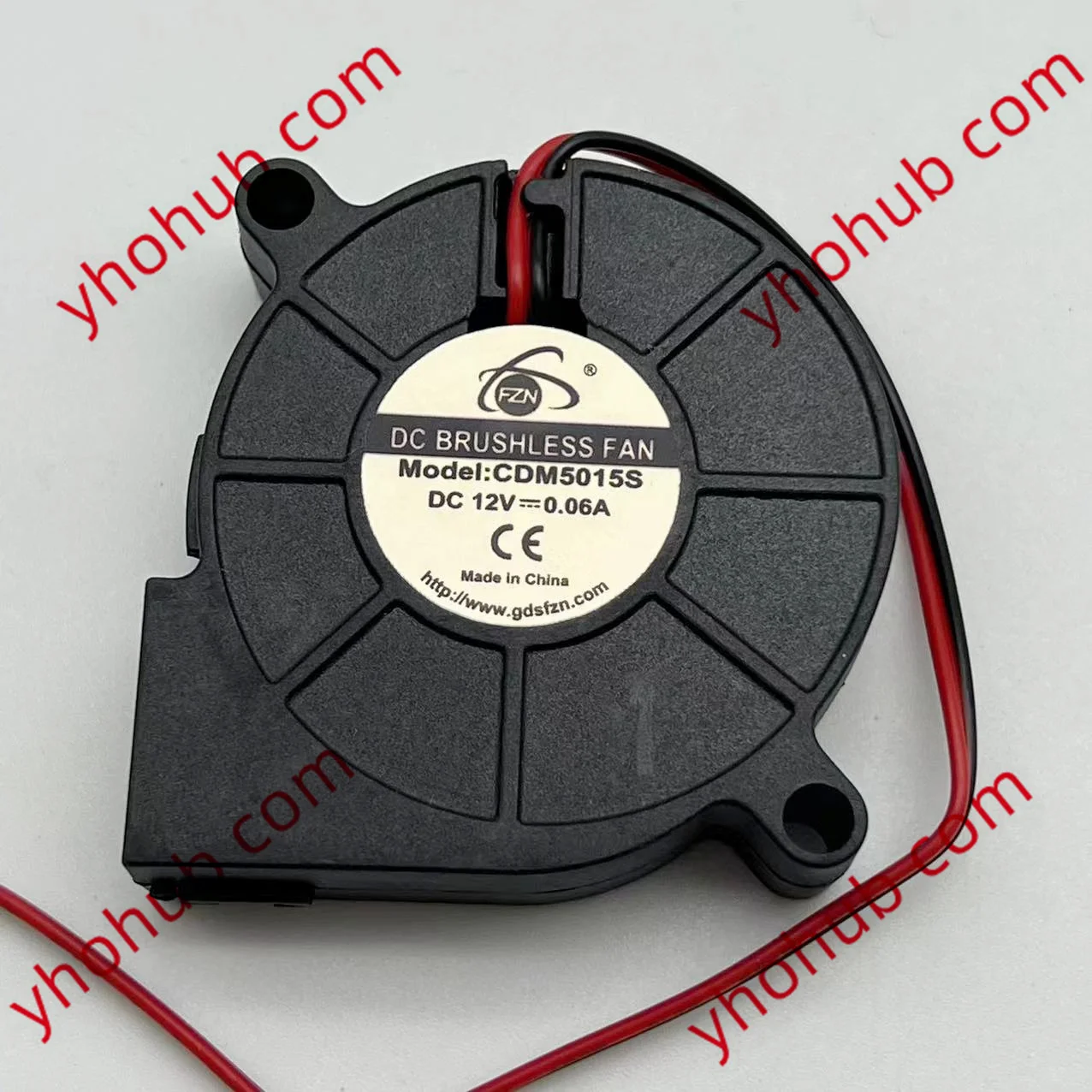 FZN CDM5015S DC 12V  0.06A 50x50x15mm 2-Wire Server Cooling Fan