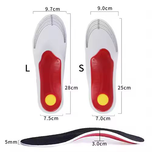 Orthotic Insole Men High Arch Support Flatfoot Orthopedic Insoles For Feet Ease Pressure Plantar Fasciitis Pain Relief Shoe Sole - Image 7