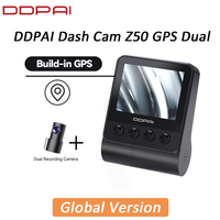 DDPAI Dash Cam Z50 Front and Rear 4K, Cam Car Camera with 2160P Front +1080P Rear, Built-in WiFi GPS, Dual Dash Camera for Cars