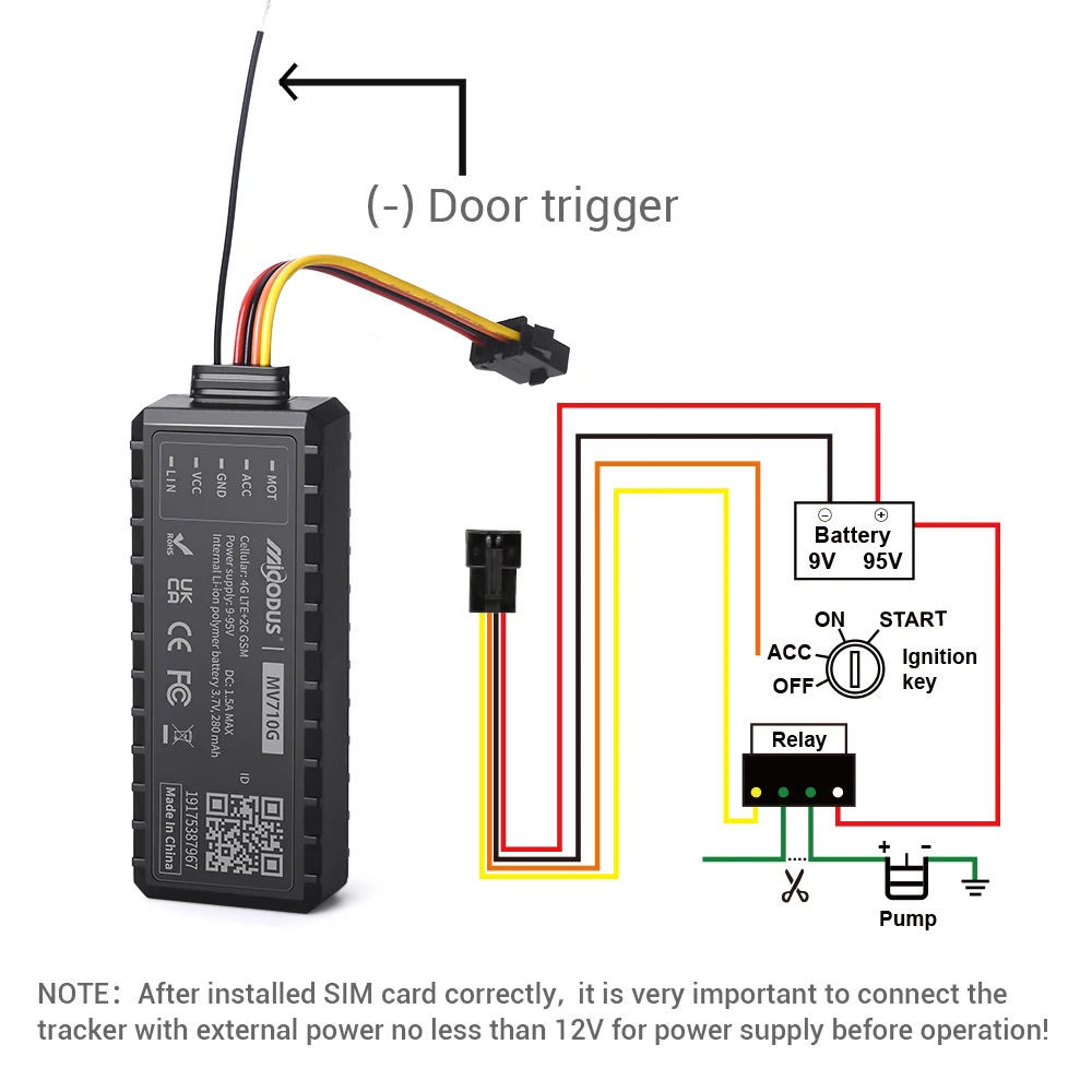 Micodus MV710G Vehicle Gp=s Locator Fleet Management J16 Tracking Device Door Alarm Car 4G Gp=s Tracker With Engine Cut Off