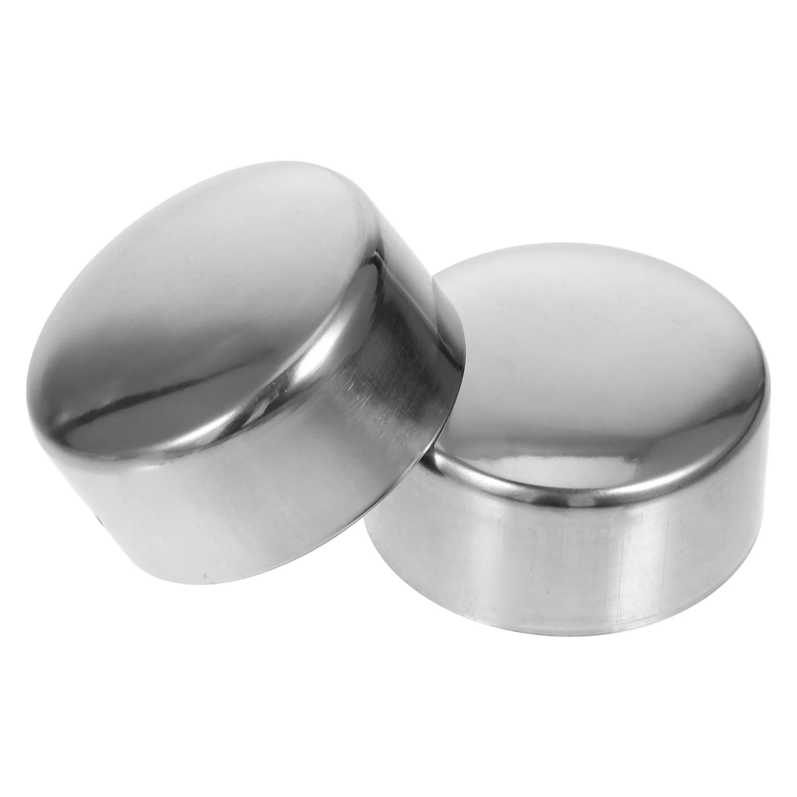 2pcs Stainless Steel Handrail End Caps for Staircase Round Handrail End Caps Handrail Fittings Handrail End Caps for Indoor