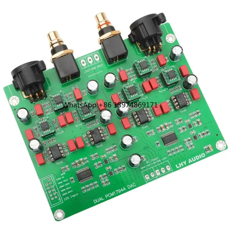 Nvarcher HIFI Dual PCM1794A DAC Audio 5532dd+5534d Op AMP Decoder XLR RCA Output I2S input  Board 24Bit 192K