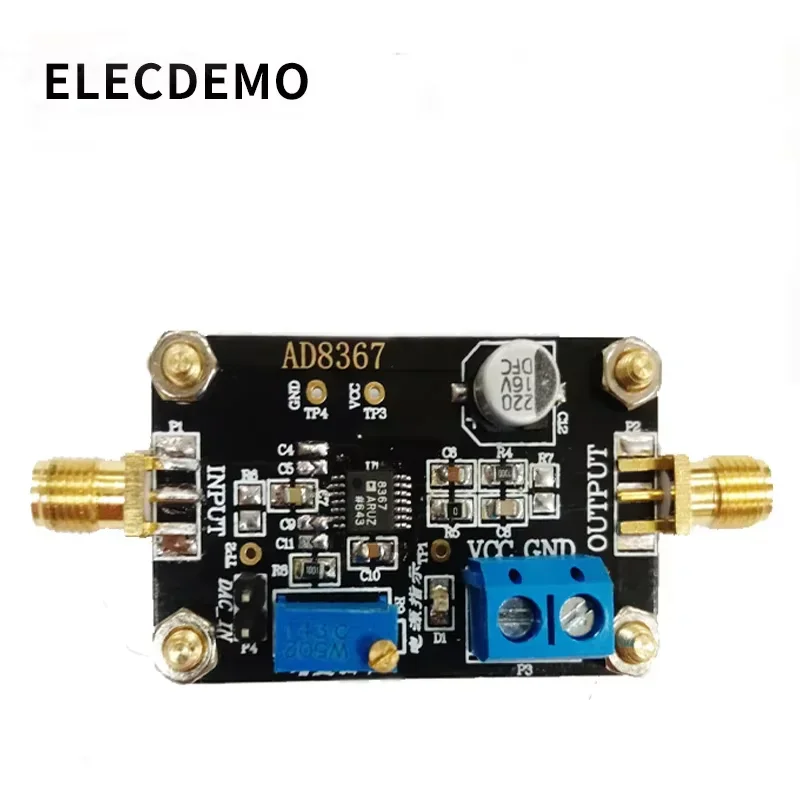 Variable Gain Amplifier Module, 500MHz Bandwidth, 32dB Gain Range, High Linearity, Low Noise, AGC RF Board DIY Kit  AD8367 VGA
