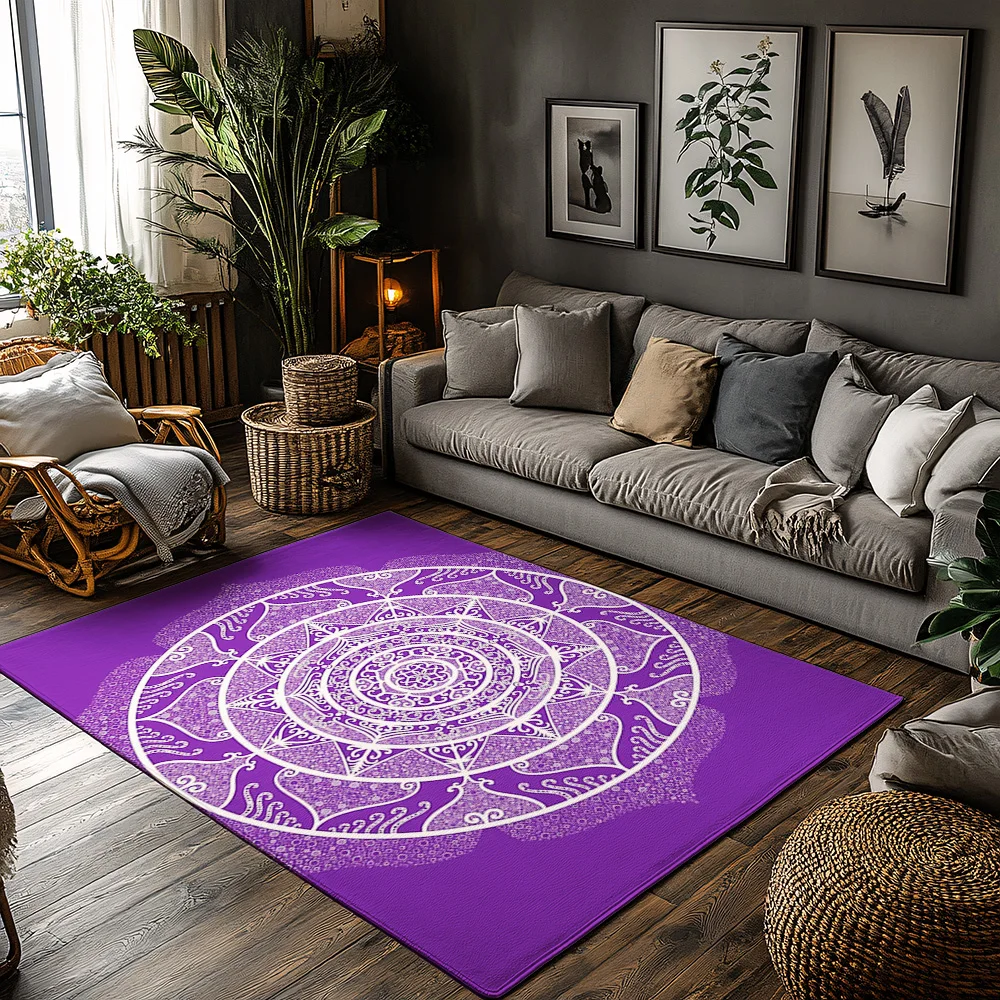 

Богемный ковер в персидском стиле, ковер с медальонами, напольный коврик, нескользящий домашний декор, винтажный узор, ковер для гостиной, спальни, ковер Wa