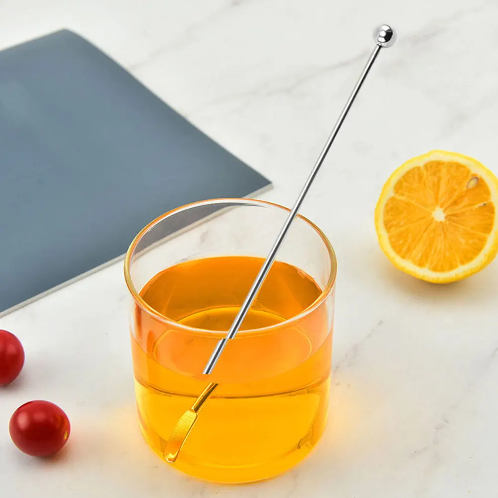 

10Pcs Stainless Steel Drink Stirrers Fun Liquid Rotation Fingers Elegant Afternoon Tea Accessories Cocktail Stirrers