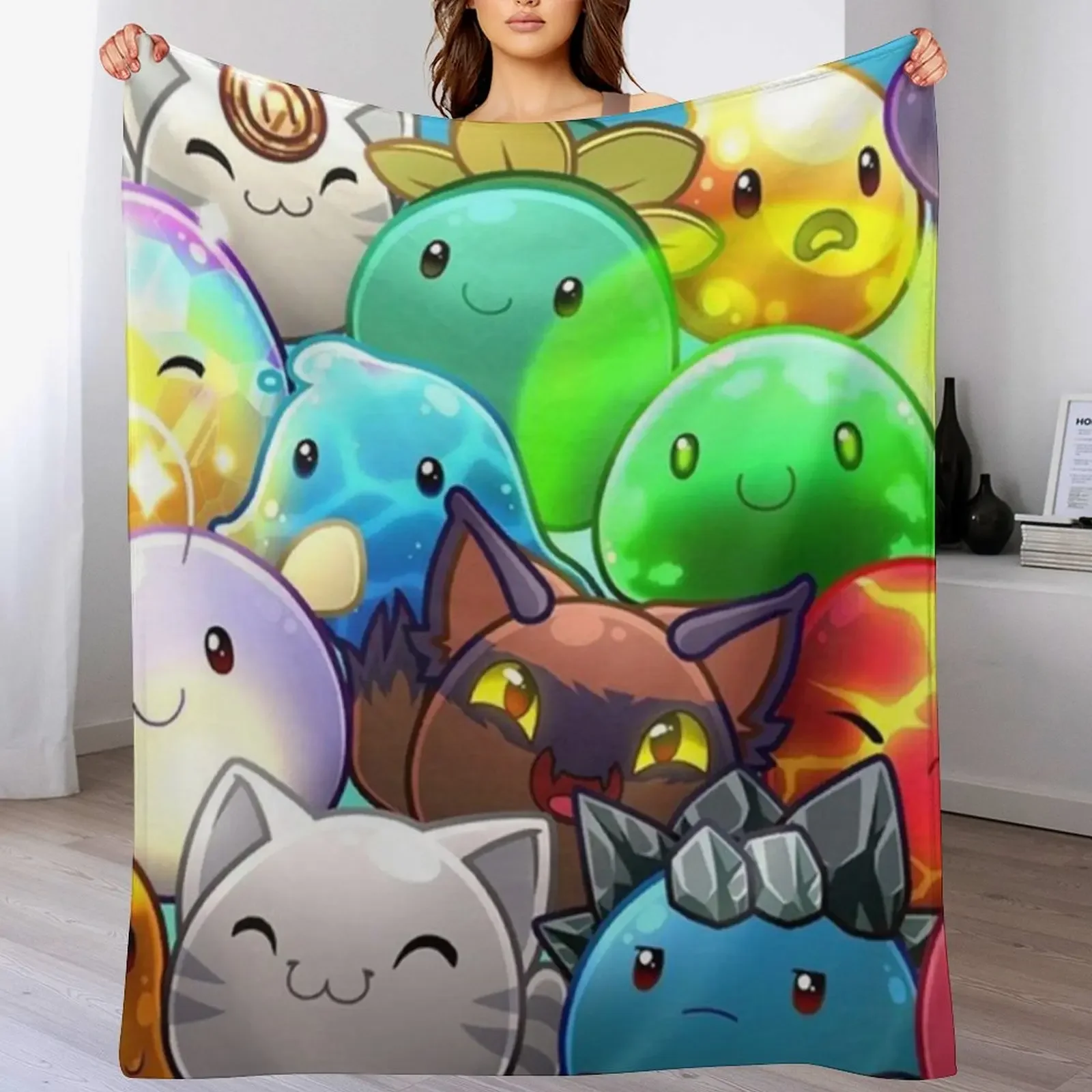 

Slime rancher Throw Blanket Polar Hair Personalized Gift Hairys Blankets