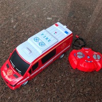 Remote Control Toys 4CH Remote Control Car Simulation Light Music Ambulance City Fire Truck Electric RC Car Model Boy Toys Gifts