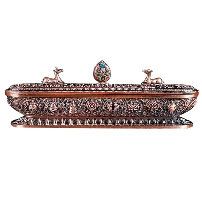 6X Tibet Incense Burner Antique Handmade Incense Stick Holder Zen Teahouse Home Office Decoration Crafts Ornaments 3-A68E