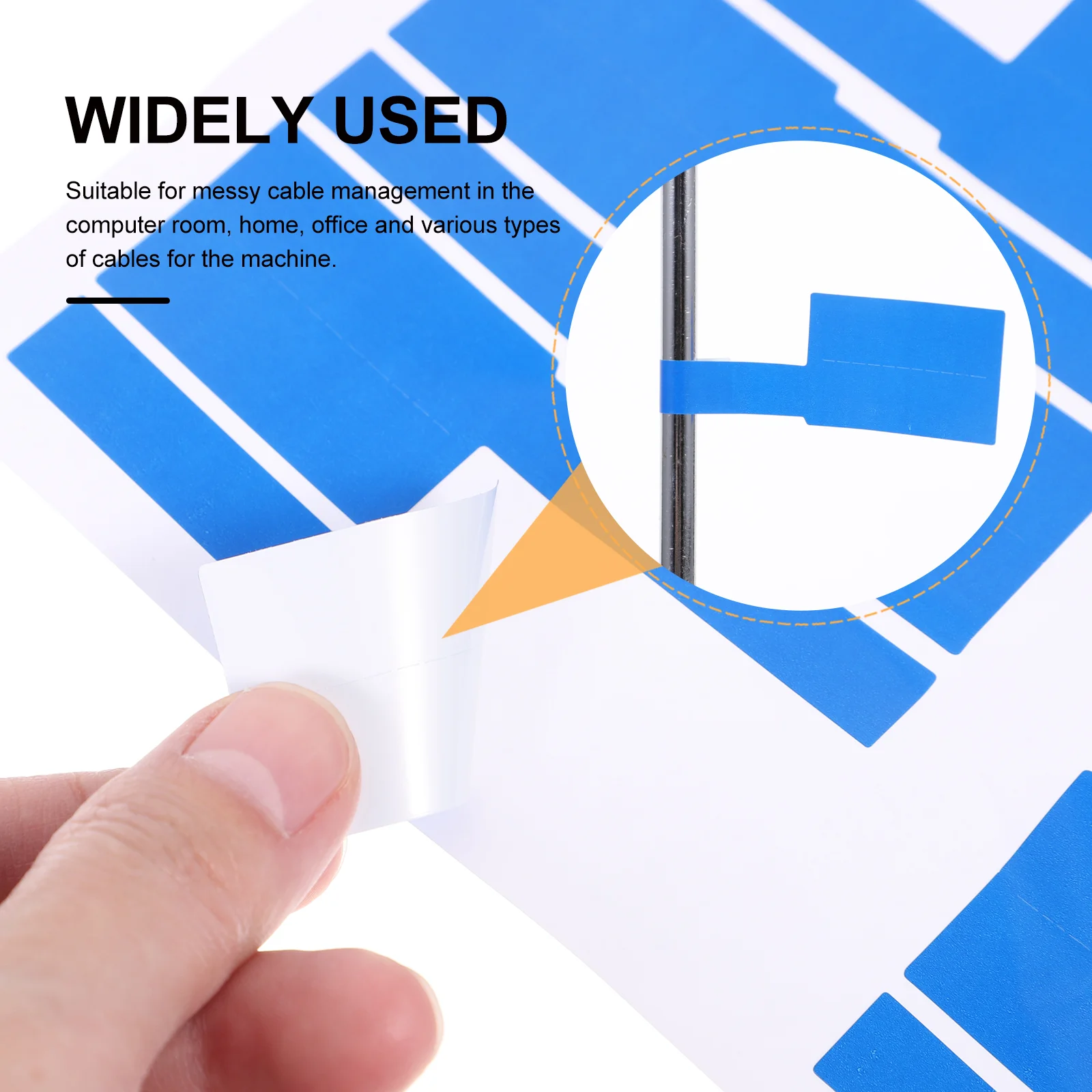 10 Sheets Cable Label Name Tags for Cables Ethernet Cord Labels Stickers Network Management Synthetic Paper