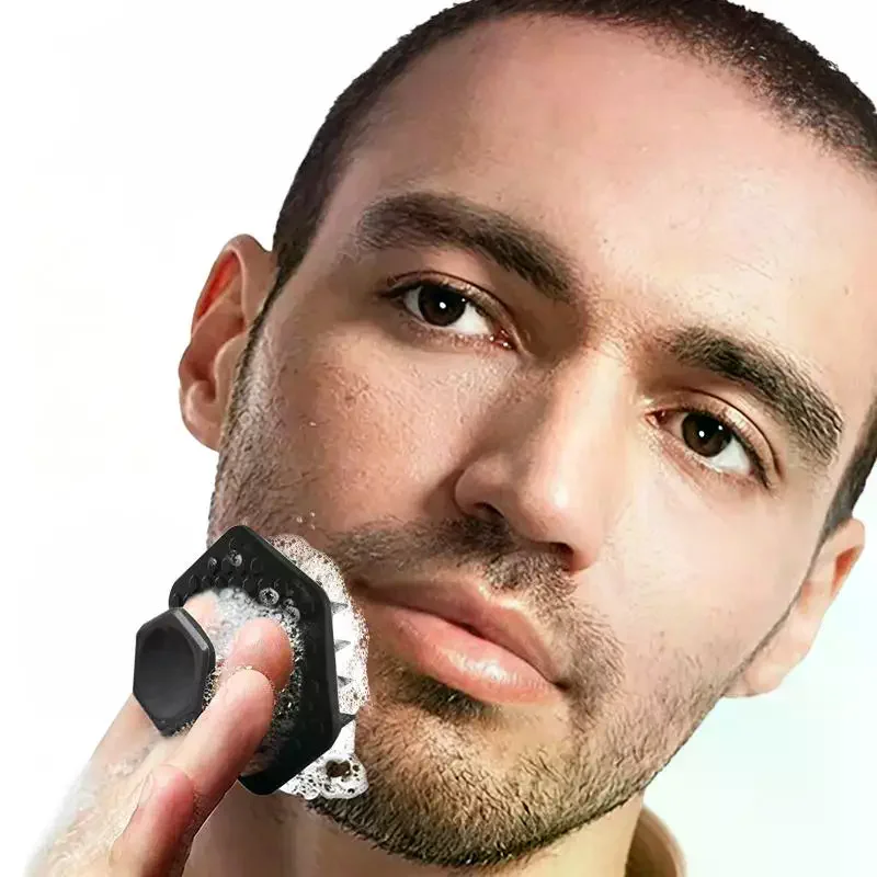 Facial Cleaning Brush Scrubber Silicone Miniature Face Deep Clean Shave Massage Face Scrub Brush Face Cleaner