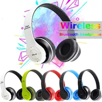 P47 Bluetooth 5.0 Wireless Headphone Foldable HIFI Stereo Bass Earphone Kid Helmet Gift With Mic USB Adaptor For iPhone Game