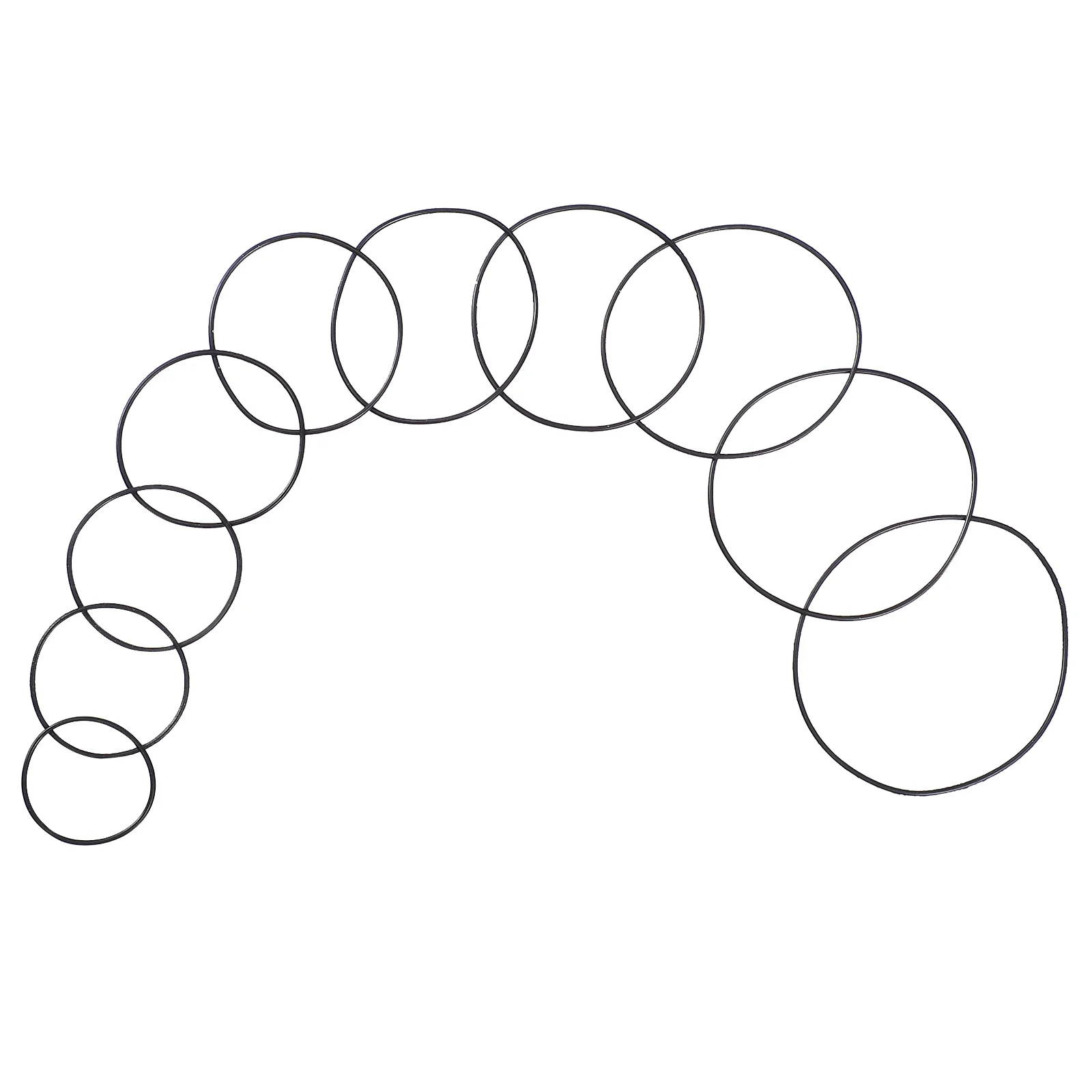

200 pcs Watch Sealing Rings Durable Rubber Gaskets for Repair DIY Kit Waterproof Seal Ring Easy to Use Install