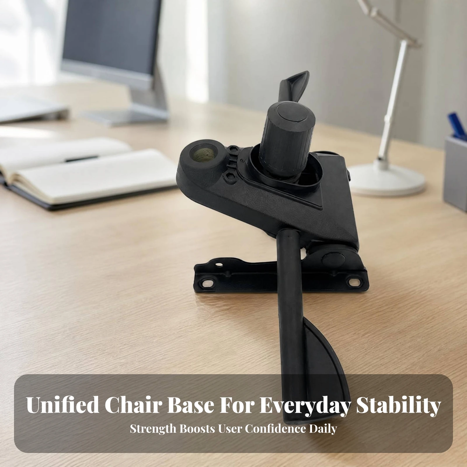 Office Chair Chassis Component Cylindrical Housing Chair Base Bracket Assembly Mounting Brackets Bolt Holes